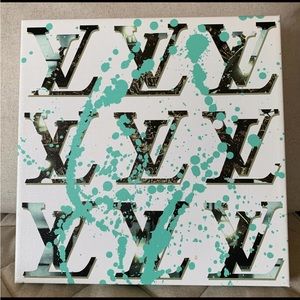 FLUORESCENT PALACE “Sweet Surrender” Graphic Art Print on Canvas 12” x 12”